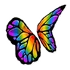 Rainbow Butterfly Wings (Dark)