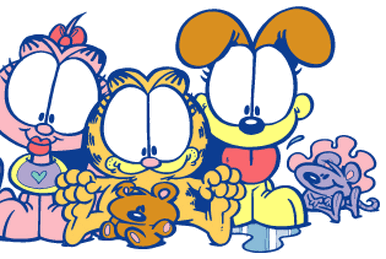 garfield and pooky bear clipart