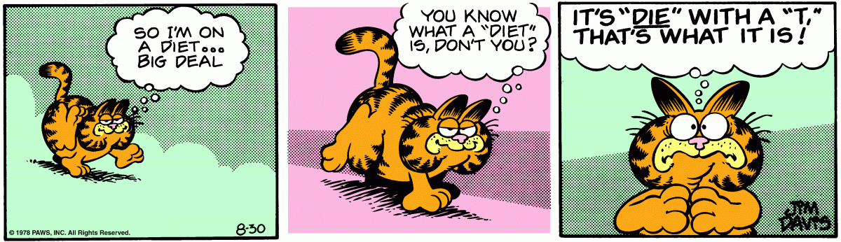 classic garfield comic strips