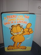 "A Friend Like You Comes Along Once In A Lifetime" A humongous card that I got years ago.