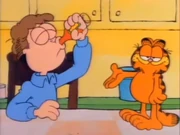 Dog Food: Jon chugs tobasco sauce to wash the taste of dog food out of his mouth.