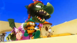 The Handsome Cat leads the charge to take back the castle.