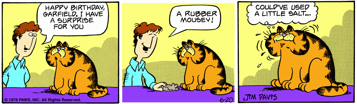 classic garfield comic strips