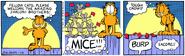 Mice appear on the fence for the first time.