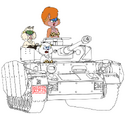 Garfield and Friends meets Girls Und Panzer.