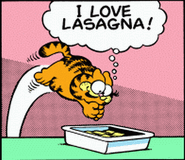 Garfield Loves Lasagna