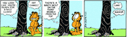 Start a "Tree Week" with fibs from a fir for a fat feline.