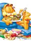 Garfield eating