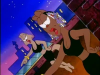  The dancing and singing section.