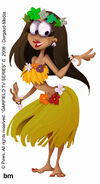 Female Hula Performer Concept