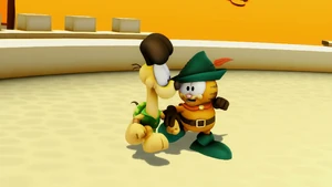 The Handsome Cat and the Dimwitted Dog agree to help Prince Jon find a wife.