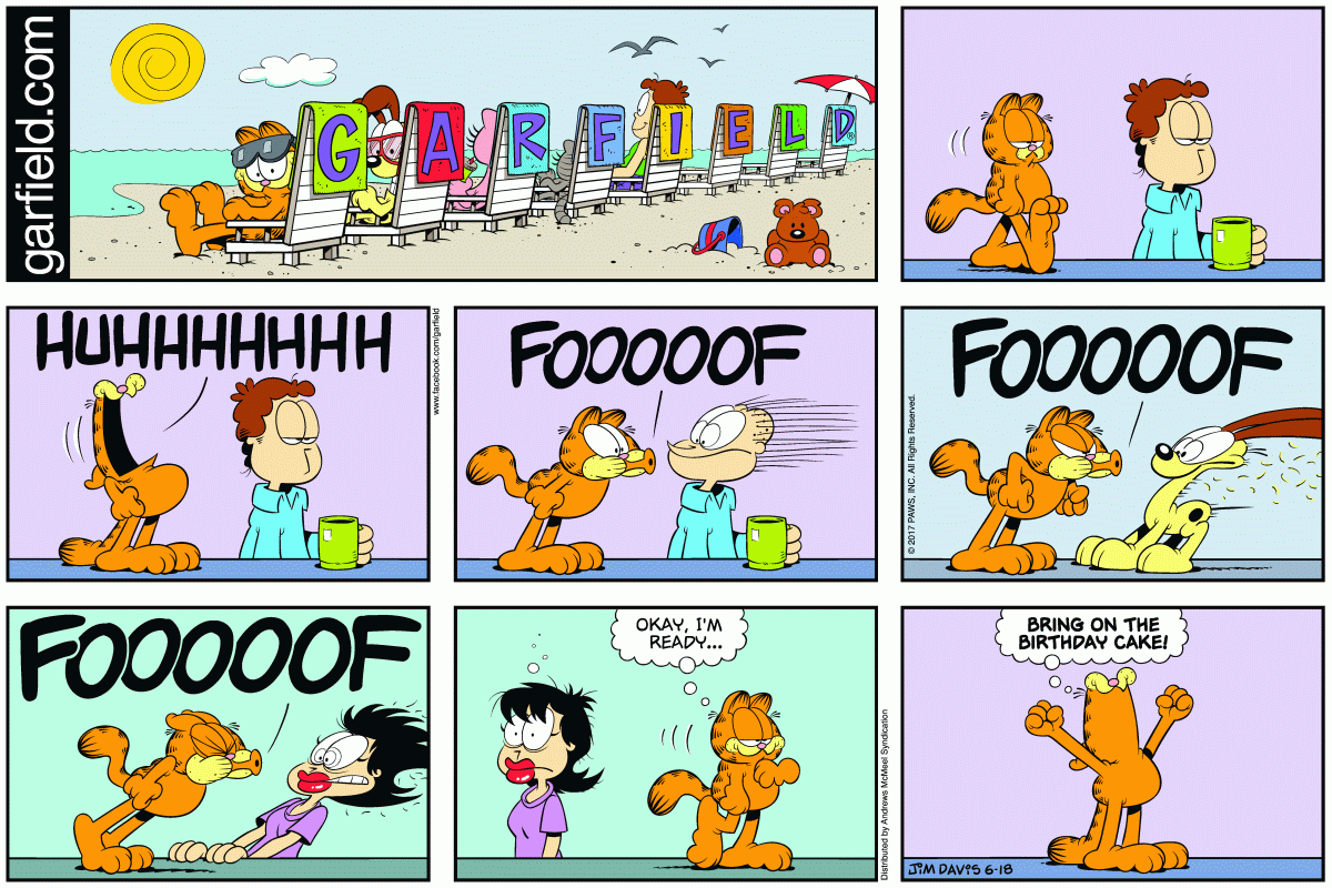 garfield comics birthday