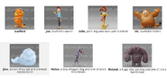 Characters (concept art and final)
