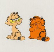 An Animation cell from Garfield on the Town.