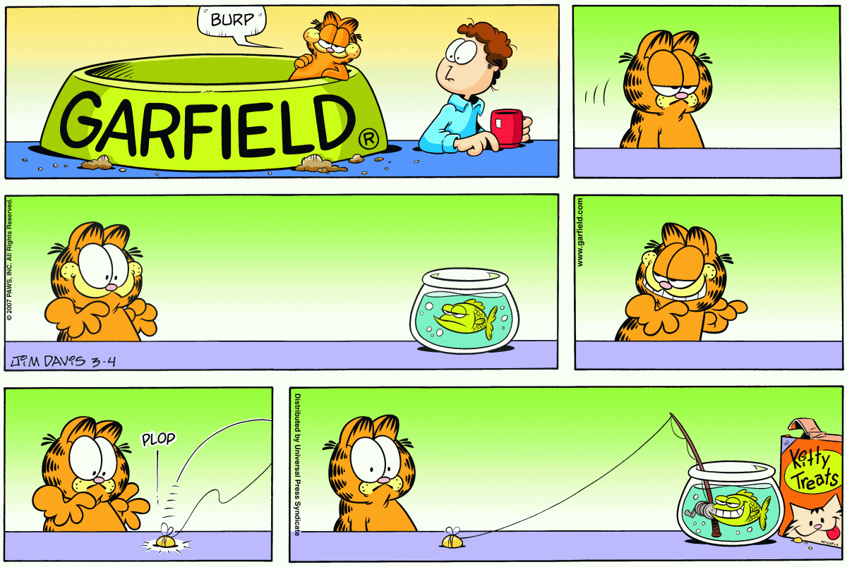 Garfield, March 2007 comic strips, Garfield Wiki