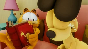 Prince Jon's sad song is a bit too much for Odie, who cries uncontrollably.