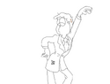 A quick sketch of Jon dancing.