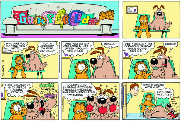 Garfield, July 2006 comic strips | Garfield Wiki | Fandom