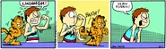 Garfield flexes his tail