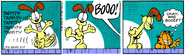 Hey, only Garfield can be mean to Odie!