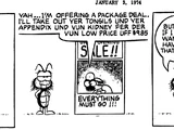 Gnorm Gnat, 1974 comic strips