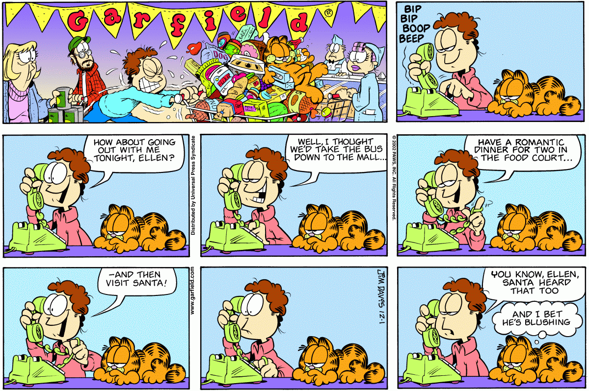 Garfield December 2002 comic  strips  Garfield Wiki Fandom