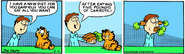 5/14/1981 Garfield shoves five pounds of carrots into Jon's mouth and ears