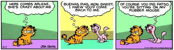 navis  ガーフィールド とオーディー　1981年 Jim Davis GARFIELD MEETS ROCKWELL 