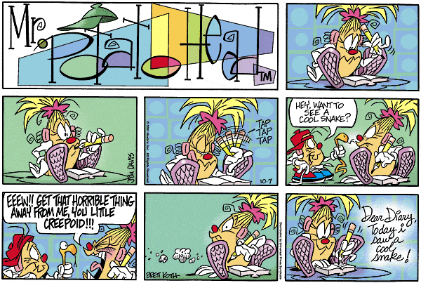 Mr. Potato Head, October 2001 comic strips | Garfield Wiki