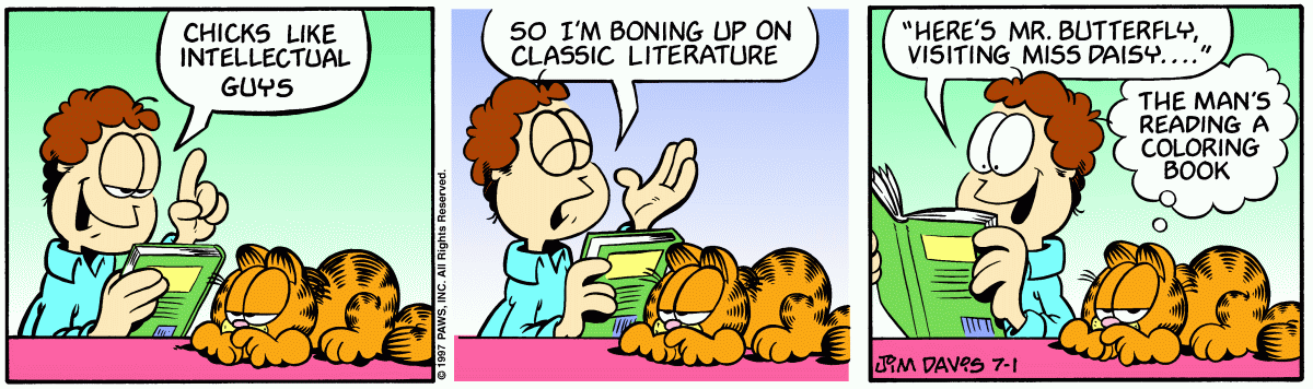 classic garfield comic strips