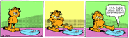 Garfield's toes are fat