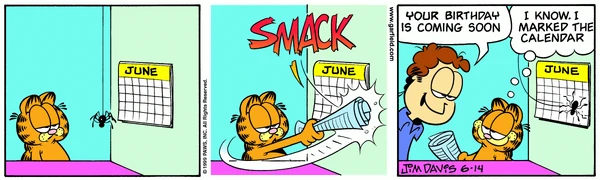 Garfield, June 1999 comic strips | Garfield Wiki | Fandom