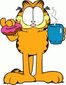 Garfield with coffee