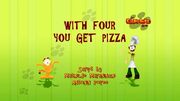 With Four You Get Pizza Title Card