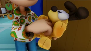 Jon remembers the first time he met Odie, who was at the time a tiny puppy.