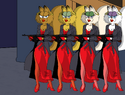 The Purr-sians come in fours.
