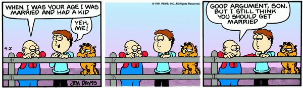 Garfield, April 1981 comic strips | Garfield Wiki | Fandom