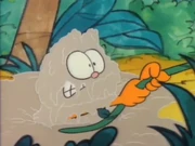 Indiana Garfield: Garfield gets help from Odie after stumbling into quicksand.