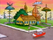 Great Nap: Garfield goes outside and realizes his nap lasted to the year 2478.