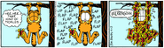 Butterflies on Garfield's ticklish toes