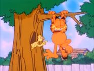 Garfield giggles...