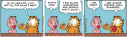 6/23/2023 Garfield calls pizza toppings a salad.