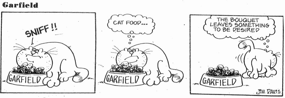 garfield comics black and white