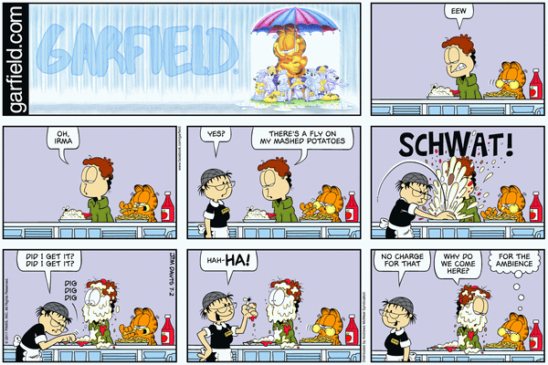 Garfield, July 2017 comic strips, Garfield Wiki