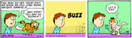 Garfield's first time shaving his fur to lose weight.