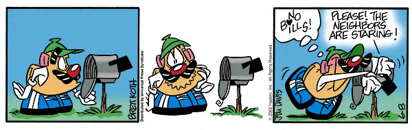 Mr. Potato Head, June 2002 comic strips | Garfield Wiki | Fandom