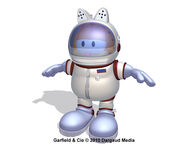 Garfield in a spacesuit. First seen in Blasteroid.