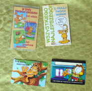 Three postcards bought in Poland and one bought in Hungary.