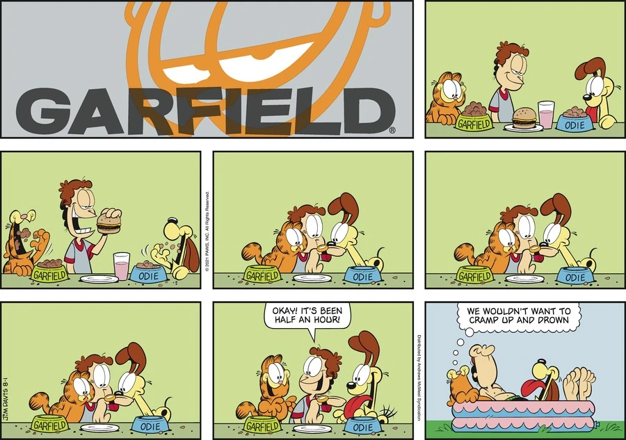 Garfield, August 2021 comic strips Garfield Wiki Fandom