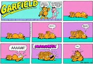 Garfield's first time touching his toes